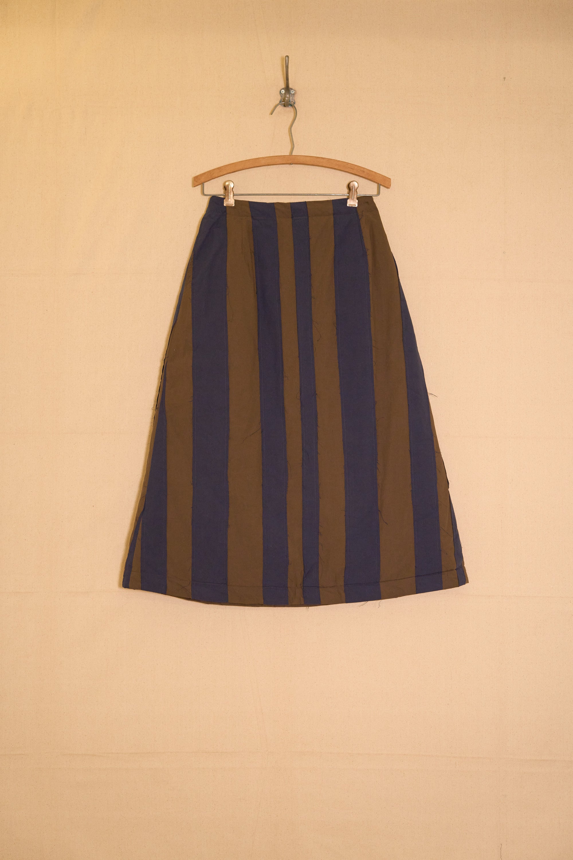 lola skirt - brown & blue