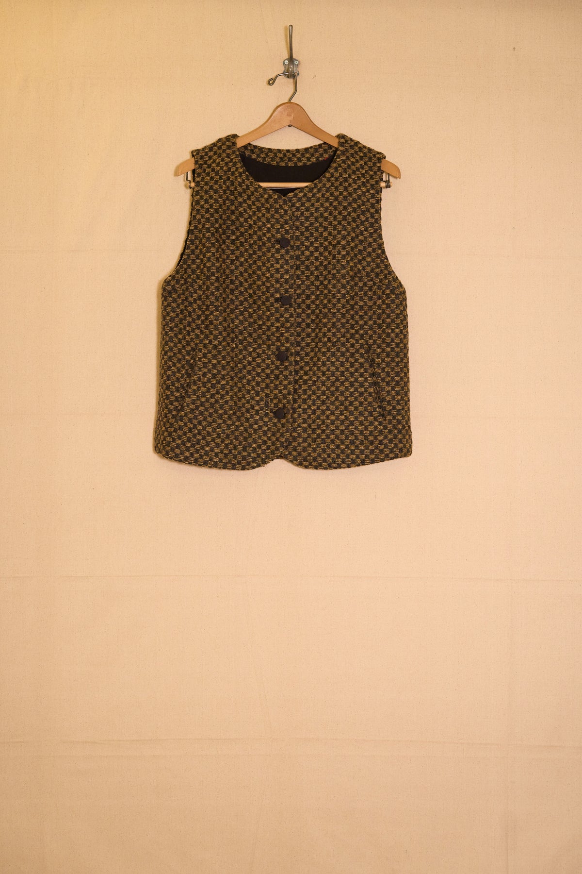 rowan vest - yellow