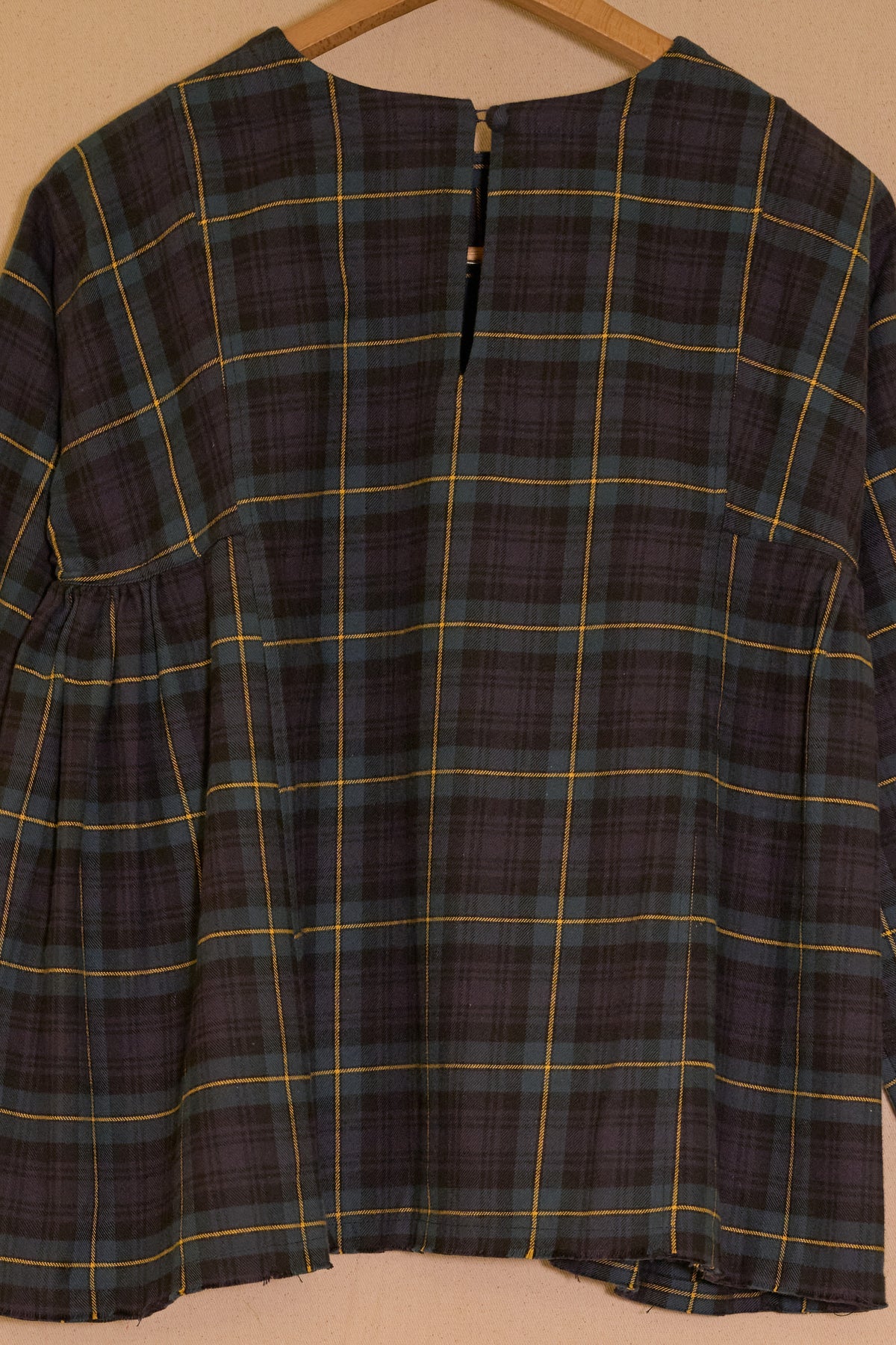 leona top - blue organic cotton