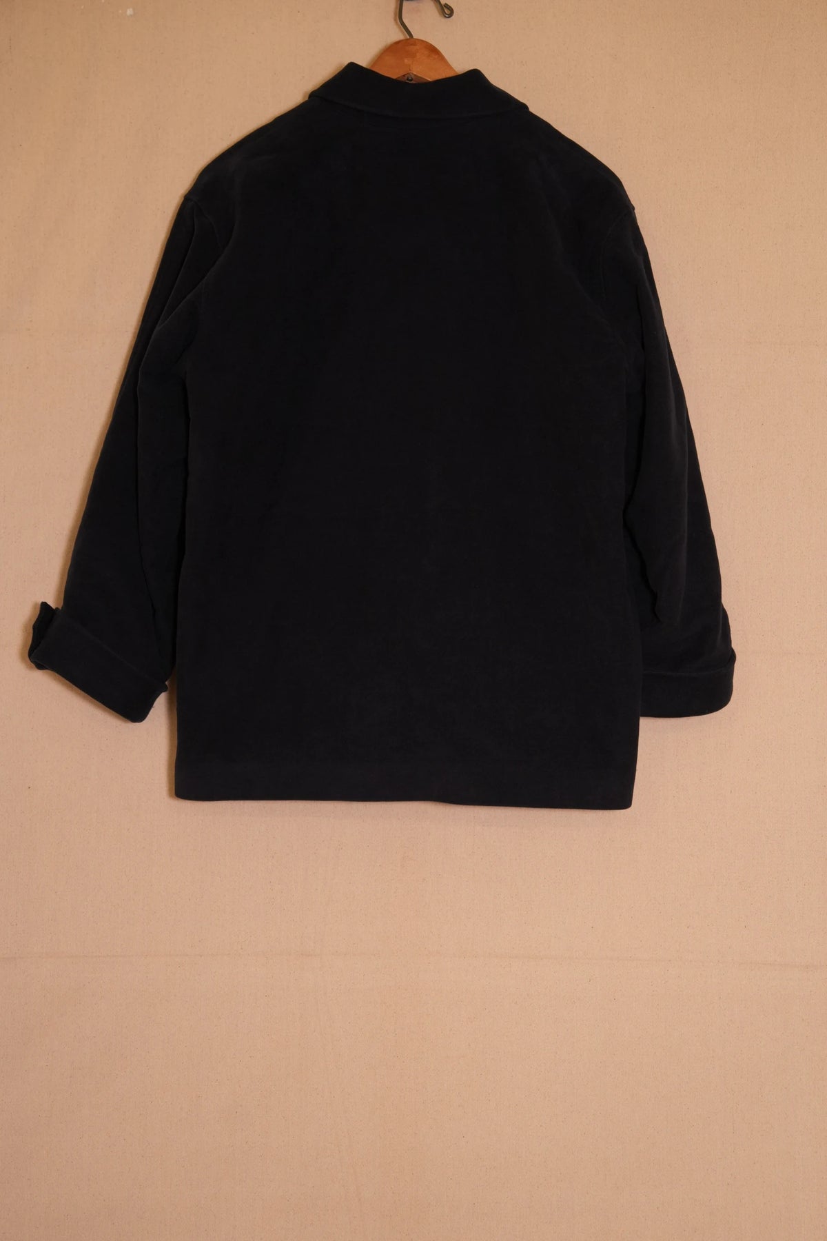 jea jacket in blue wool — back view