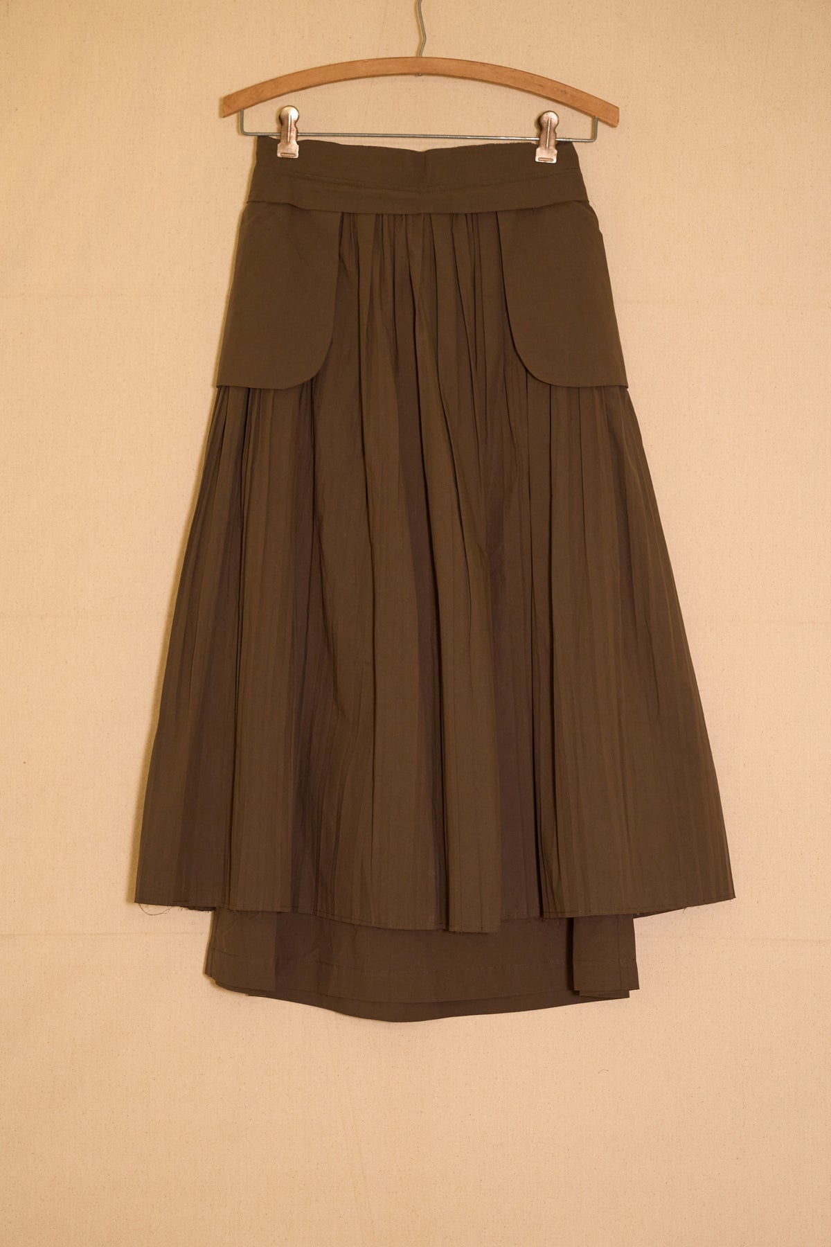 riva skirt - brown organic cotton