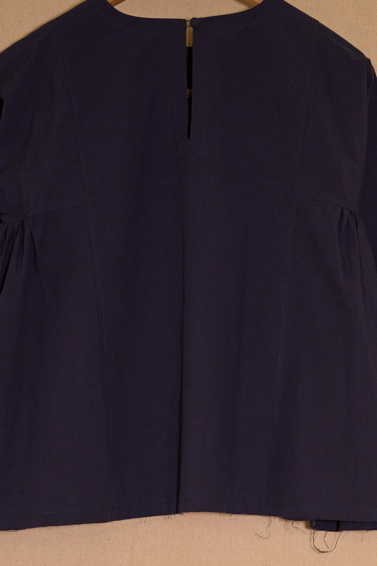 leona top - blue organic cotton