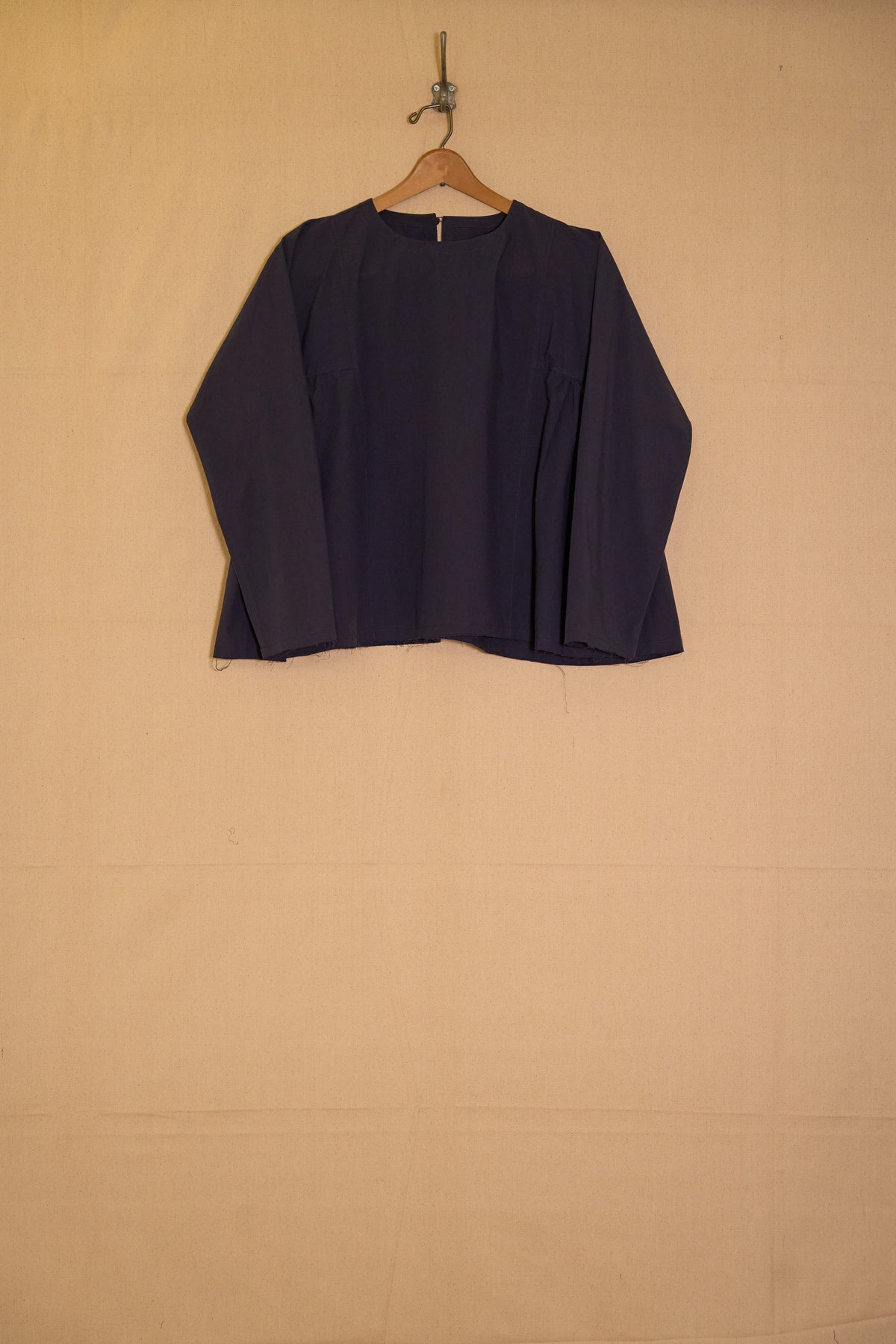 leona top - blue organic cotton
