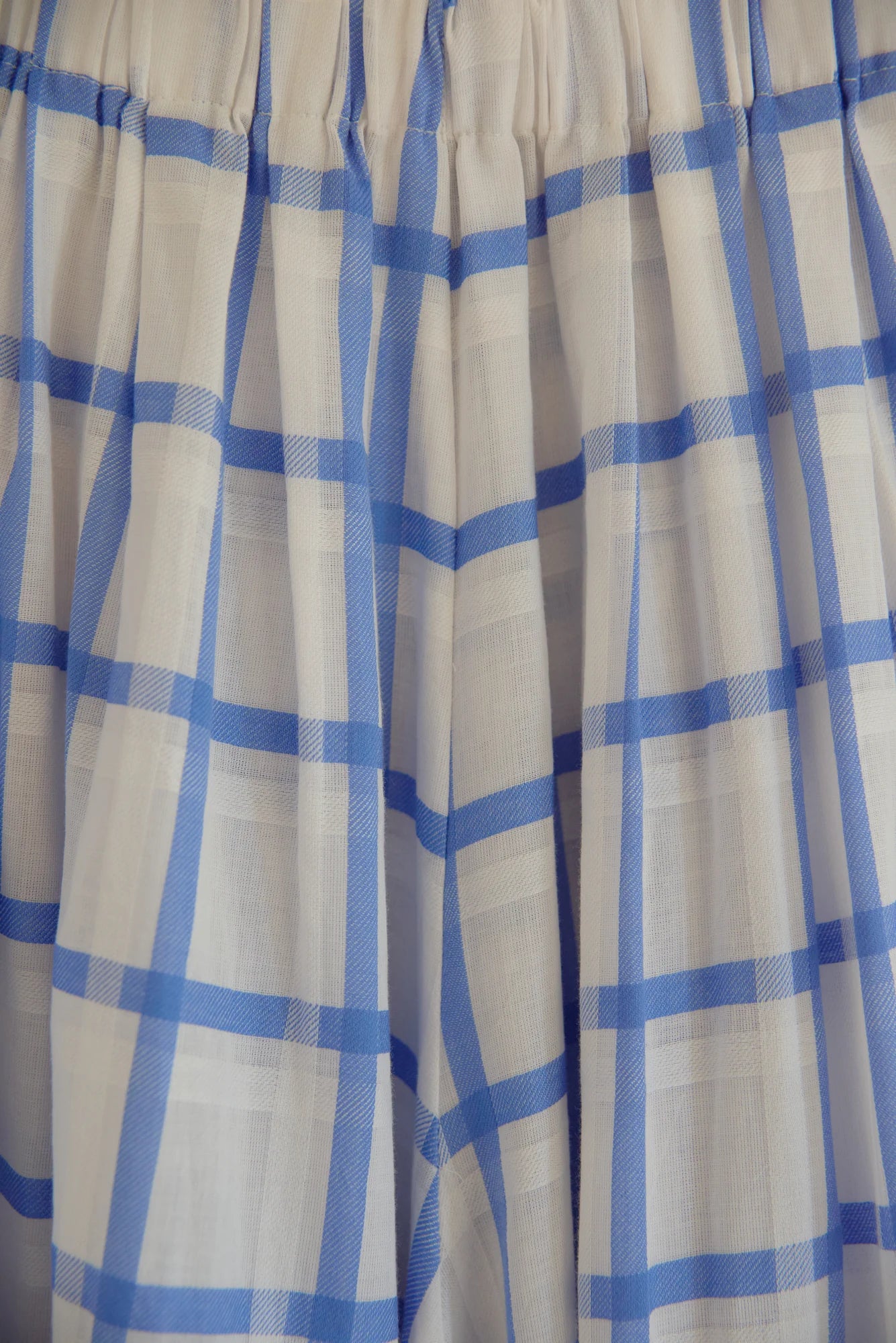 UNISECON odell pants in white/blue, detail view