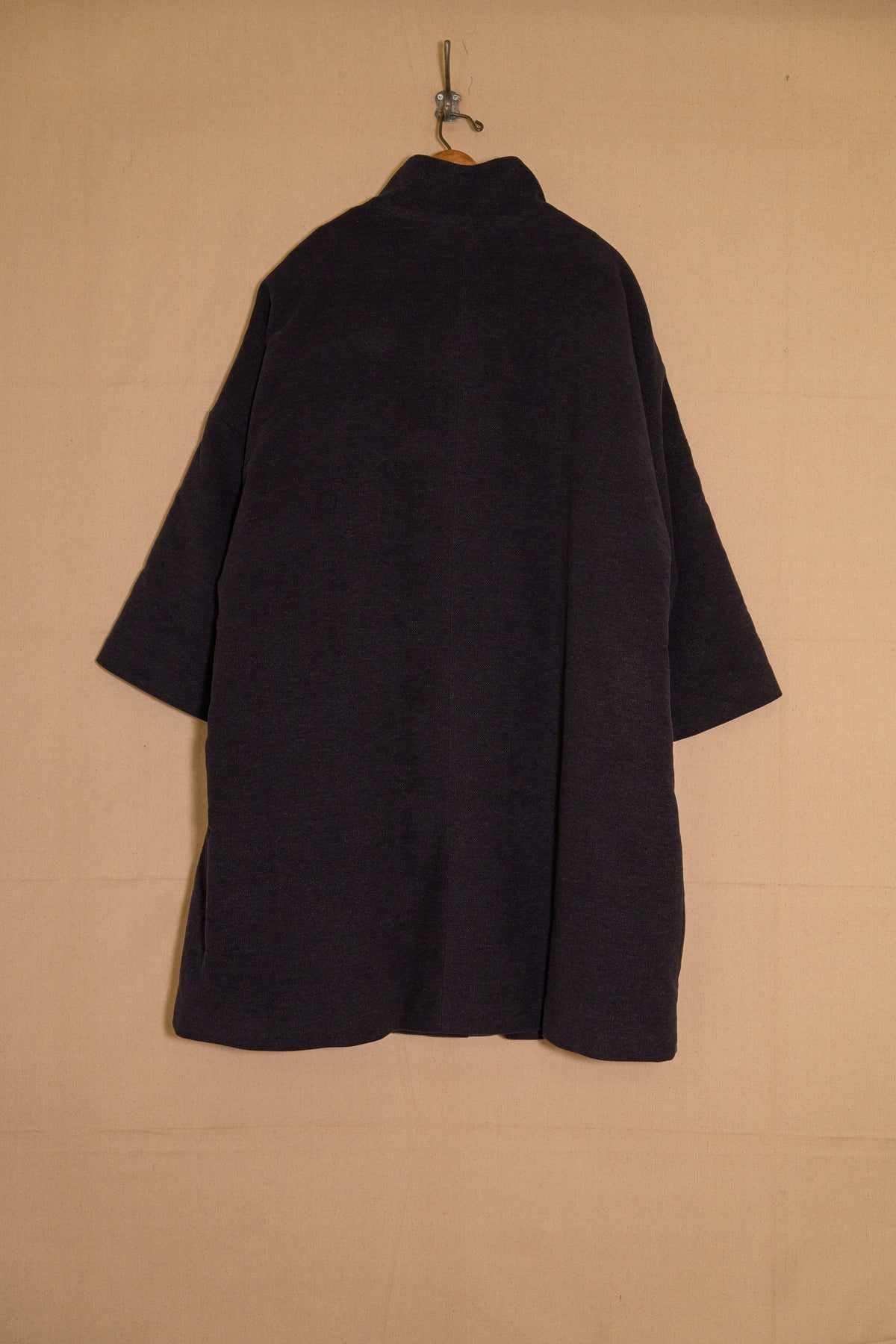 UNISECON Talia coat in blue back view