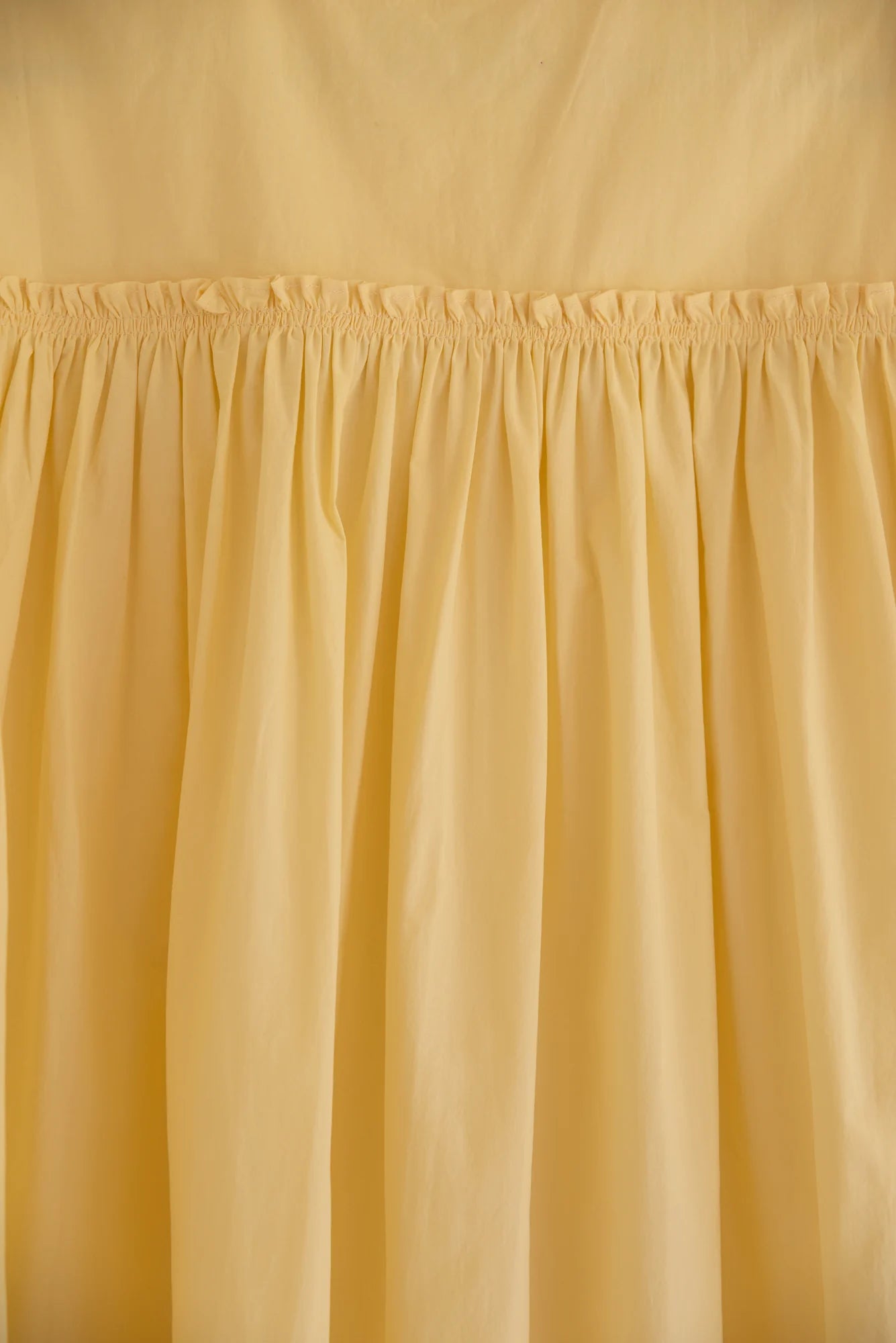 UNISECON Wei top in yellow, detail view