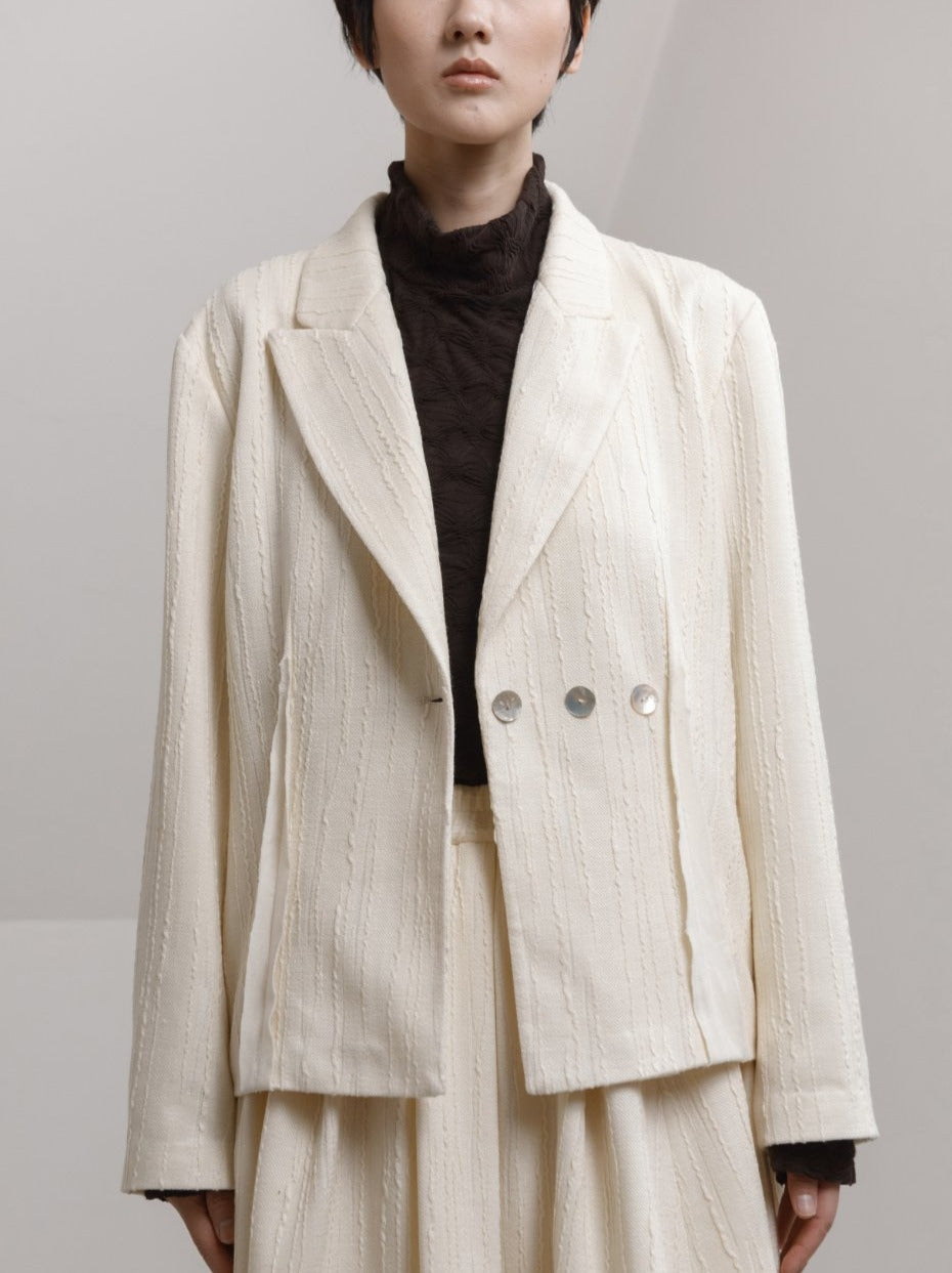 UNISECON AW21 Cream Short Jacket