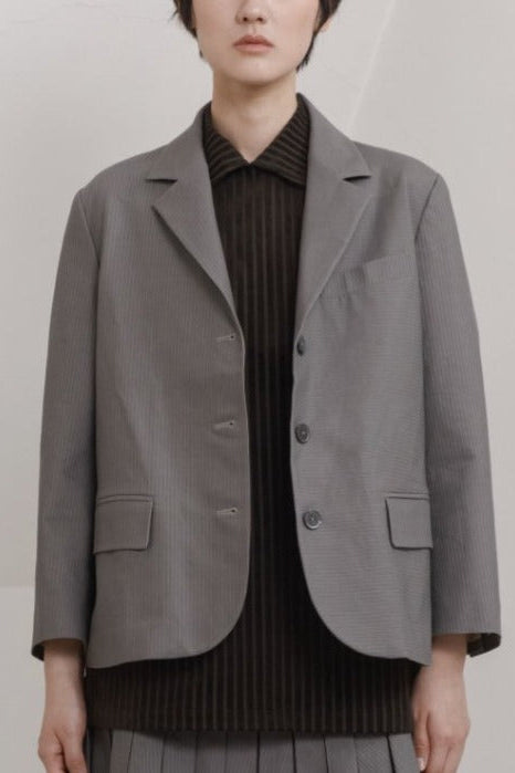 UNISECON AW21 Grey A-Line Jacket